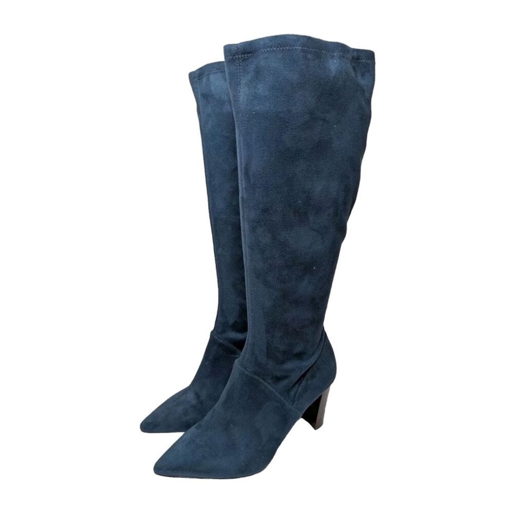 Boden Teal Faux Suede Boots Size 8.5/39